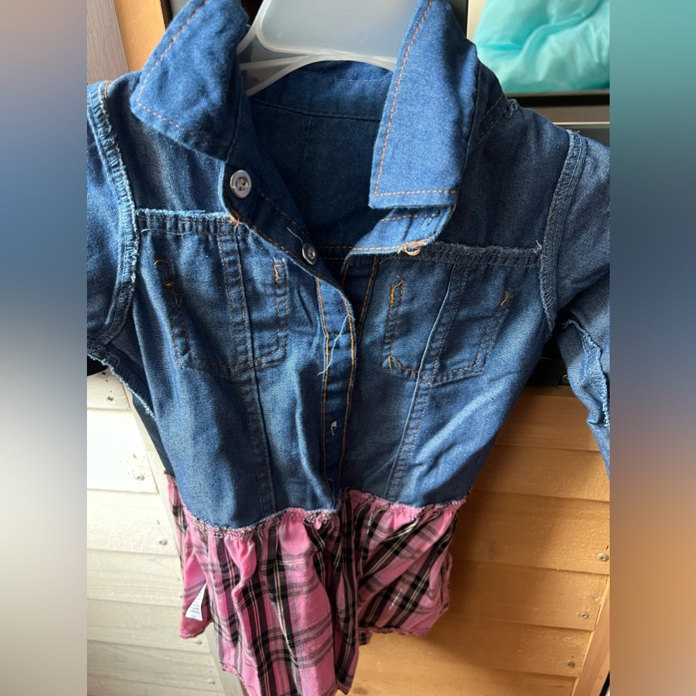 Toddler Girl Jean Dress by My Destiny-A23